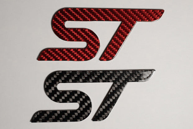 Sport St Logo Auto Lenkrad Kohlefaser Aufkleber Chrom Abdeckung