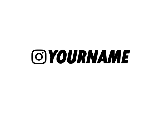 Custom Instagram Handle Sticker Set